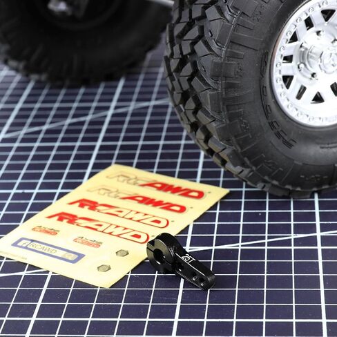 RCAWD SCX10 II Servo Arm 25T AXIC0836 for 1/10 Axial Capra 1.9 Unlimited Servo Horn RR10 Bomber SMT10 Grave Digger AX30836 Upgrades Part Titanium in Saudi Arabia