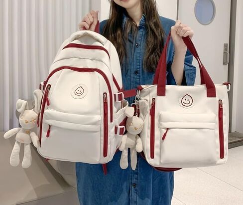 Kawaii Backpack with Cute Accessories Tote Bag Shoulder Bag Stylish in Saudi Arabia