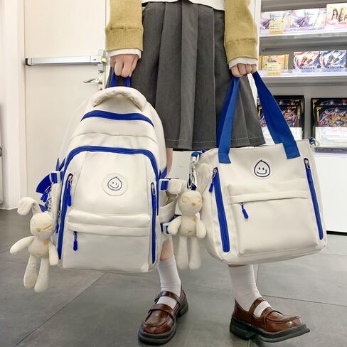 Kawaii Backpack with Cute Accessories Tote Bag Shoulder Bag Stylish in Saudi Arabia