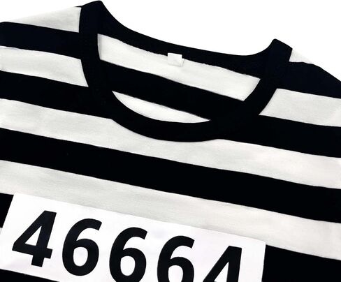 زي أزياء سجناء الأطفال مجموعة سجن سجن السجناء ملابس إجرامية للجنسين هالوين زي إدانة in Kuwait