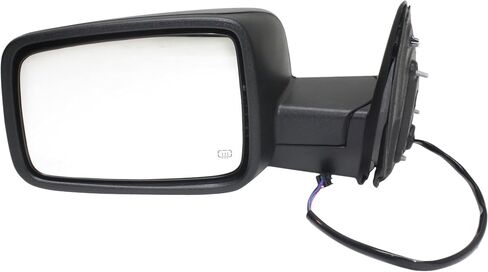 Kool Vue Passenger Side Power Heated Mirror for Ram 1500 2014-2018 Manual Fold Without Signal Light & Puddle Lamp Textured With Remote Entry Group Package, w/o Towing Package in Saudi Arabia