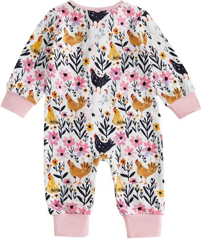 Western Baby Girl Boy Clothes Highland Romper Cow Print Long Sleeve Crew Neck Jumpsuits Fall Infant Bodysuits in Kuwait