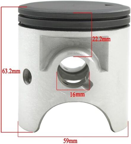 3RR TZR150 Piston And Ring Kit 59mm 60mm Pin Diameter 16mm Motorcycle Piston Set(59.25mm) in Saudi Arabia