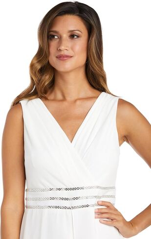 R&M Richards Jumpsuit W/Wrap Front Panel & Rhinestone Embellishment in Saudi Arabia