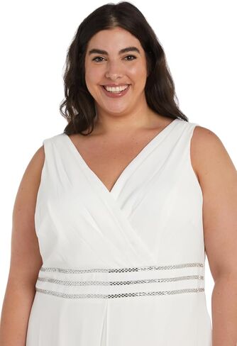 R&M Richards Jumpsuit W/Wrap Front Panel & Rhinestone Embellishment in Saudi Arabia