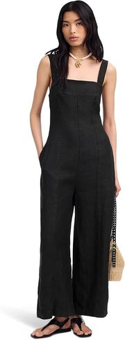 Madewell Womens Square Neck Plemsuit - الكتان in Saudi Arabia