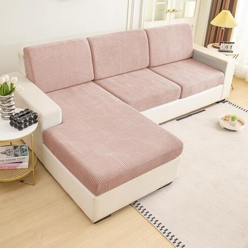 Sectional Couch Covers for Sofa, Soft Cushion Covers, Wear Resistant Stretchy Covers for Pet, Anti Slip Furniture Protector Sofa Slipcovers with Elastic Bottom in Saudi Arabia