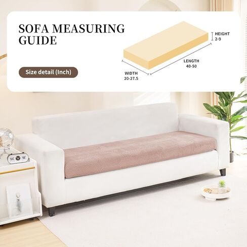 Sectional Couch Covers for Sofa, Soft Cushion Covers, Wear Resistant Stretchy Covers for Pet, Anti Slip Furniture Protector Sofa Slipcovers with Elastic Bottom in Saudi Arabia