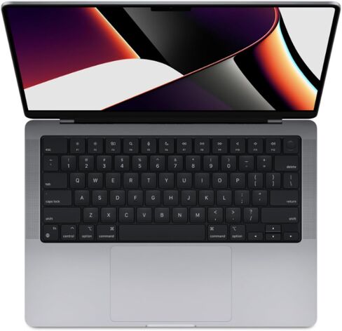 2021 Apple MacBook Pro مع شريحة Apple M1 Pro (14 بوصة، وذاكرة وصول عشوائي 32 جيجابايت، وتخزين SSD سعة 512 جيجابايت) رمادي غامق (متجدد) in Saudi Arabia