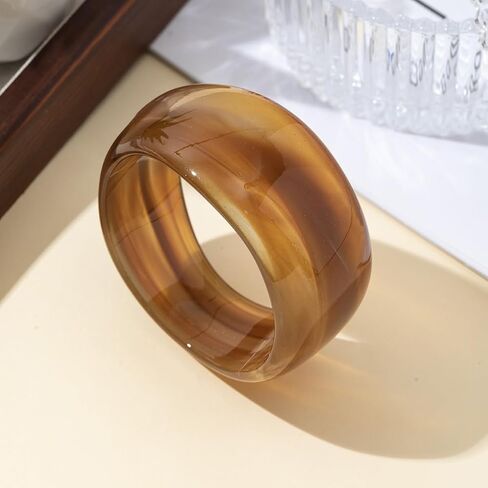 Bohemian Colorful Geometric Cuff Bangle Chunky Irregular Wide Bangle Bracelets Multiple Color Acrylic Resin Statement Jewelry for Women Party Jewelry in Saudi Arabia