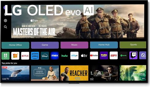 تلفزيون LG G3 Series 65 بوصة OLED evo 4K معالج ذكي بشاشة مسطحة للألعاب مع جهاز التحكم عن بعد السحري الذي يعمل بالذكاء الاصطناعي إصدار المعرض OLED65G3PUA، 2023 مع Alexa المدمج (متجدد) in Saudi Arabia