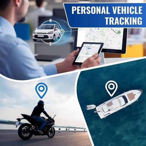 104n 4G GPS Tracker for Vehicles - Real-Time Portable 4G LTE Car Tracker, Van & Motorcycle Location Monitoring, Asset Tracking Device with Long Term Battery, Personal & Business Use in Saudi Arabia
