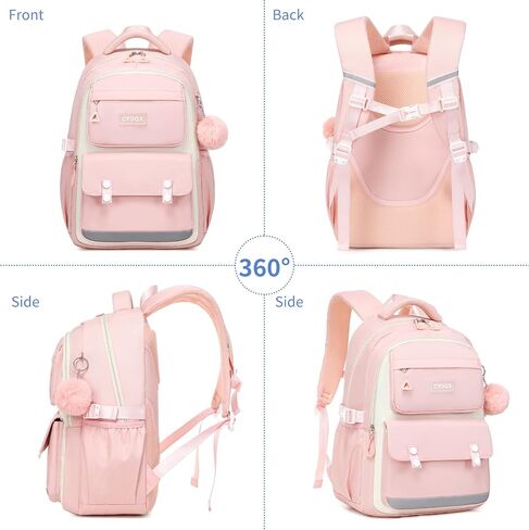3PCS School Backpack for Girls with Lunch Box Teen Girl Backpack Set Elementary Middle High School Bag Large Cute Bookbags Kids Book Bag in Kuwait