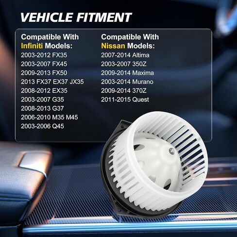 استبدال مروحة محرك AC Blower Plower 2007-2019 لنيسان Altima Murano 350Z 370Z QUEST ، لإنفينيتي G25 G35 G37 in Saudi Arabia