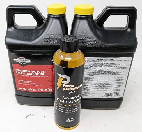 Briggs & Stratton 30W Oil - 48 OZ. 100028 (حزمة) ومعالجة الوقود in Saudi Arabia