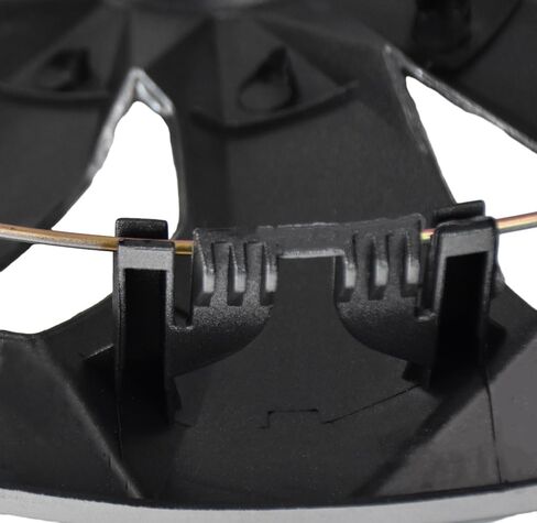 سدايا Autoparts Universal Hub Caps - TT نمط - متوافق مع إطارات وعجلات 14 بوصة شاحنة سيارة ، R14 حافة إطارات مجموعة من 4 (أسود وفضي) in Kuwait