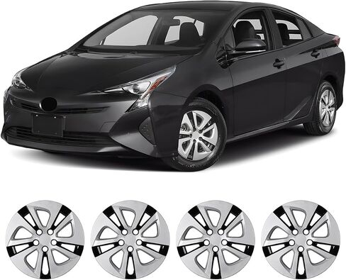 Wolfx 15 بوصة مجموعة Hubcaps مجموعة من 4 عجلة حافة الغطاء لتويوتا بريوس 2016-2022/بريوس برايم 2017-2022/كورولا هايبرد 2020-2024 (فقط مناسبة من ألومنيوم المحور) PP CAP ، in Kuwait