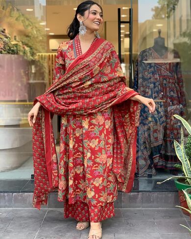 مصممة النساء الهنديات Anarkali بدلة جميلة TUNIC TUNIC KURTI PANT. in Saudi Arabia