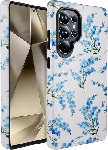 J.west Compatible with Samsung Galaxy S25 Ultra Case 6.9" with 2 Pack Tempered Glass Screen Protectors,Marble Design Pink Geometric Anti-Scratch Hybrid Cover for Girls Women Protective Phone Cases in Kuwait