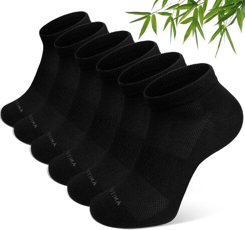 كايديانو الخيزران الجوارب الكاحل في الكاحل: لا عرض الجوارب منخفضة القطع للرجال الرياضة الرياضية الرقيقة الرقيقة التي تنفد 6 أزواج in Kuwait