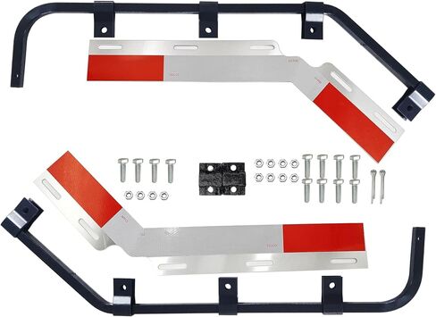 Angled Bar Type Mud Flap Hangers for Semi Trucks Square Steel Mudflap Hangers in Kuwait