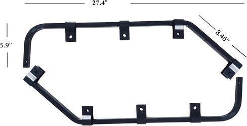 Angled Bar Type Mud Flap Hangers for Semi Trucks Square Steel Mudflap Hangers in Kuwait