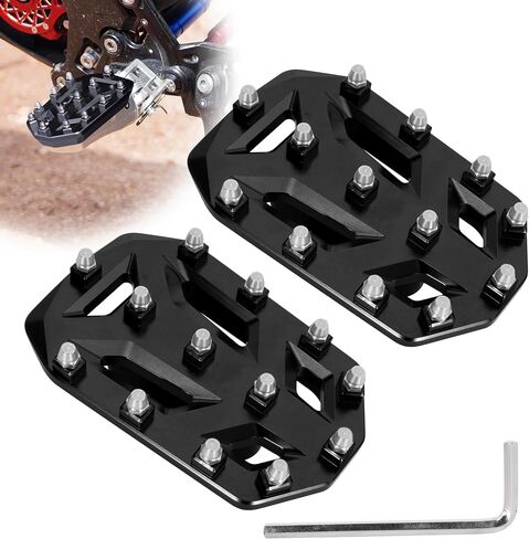 دراجة الأوساخ أوتاد القدم الأصلية دواسة موسعة 6061 دواسات CNC الألومنيوم تراحة ل Srron Light Bee X/S Segway X160 X260 Talaria Sting/MX3/MX4 ، Black in Kuwait