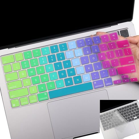 2 Pack Keyboard Cover for 2025-2023 MacBook Air 13" 15" M4 M3 M2, 2025-2021 MacBook Pro 14" 16" M4 M3 M2 M1 Pro/Max, Ultra Thin Keyboard Skin for 14.2" 16.2" MacBook Pro /13.6" 15.3" MacBook Air, US in Saudi Arabia