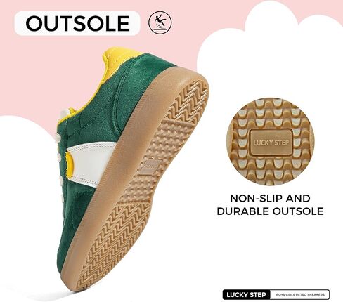 LUCKY STEP Boys Girls Retro Sneakers Casual Fashion School Walking Shoes Classic Comfortable Low Top Tennis Trainers in Saudi Arabia