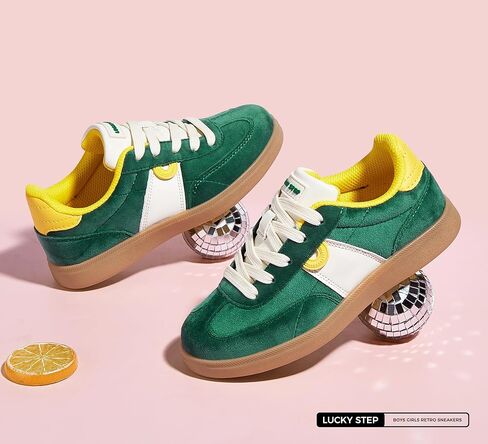 LUCKY STEP Boys Girls Retro Sneakers Casual Fashion School Walking Shoes Classic Comfortable Low Top Tennis Trainers in Saudi Arabia