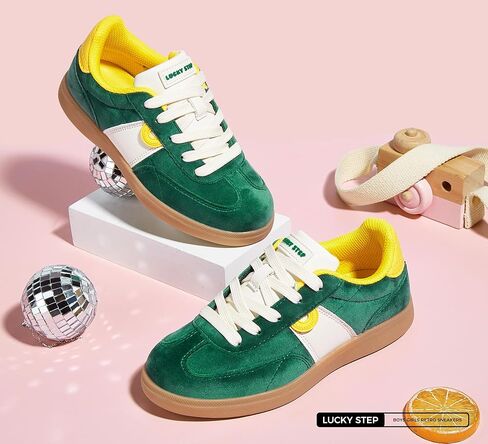 LUCKY STEP Boys Girls Retro Sneakers Casual Fashion School Walking Shoes Classic Comfortable Low Top Tennis Trainers in Saudi Arabia