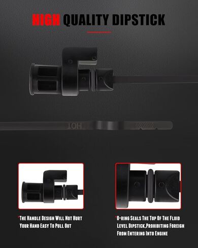 CCIYU Oil Dipstick 23.82" x 1.18" x 0.79" Oil Level Indicator For Nissan Maxima 2006-2022,For Nissan Murano 2006-2022,For Nissan Altima 2007-2022,For Nissan Quest 2007-2022,For Nissan Rogue 2013-2022 in Kuwait