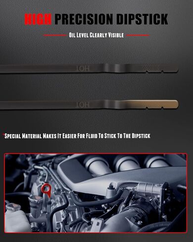 CCIYU Oil Dipstick 23.82" x 1.18" x 0.79" Oil Level Indicator For Nissan Maxima 2006-2022,For Nissan Murano 2006-2022,For Nissan Altima 2007-2022,For Nissan Quest 2007-2022,For Nissan Rogue 2013-2022 in Kuwait