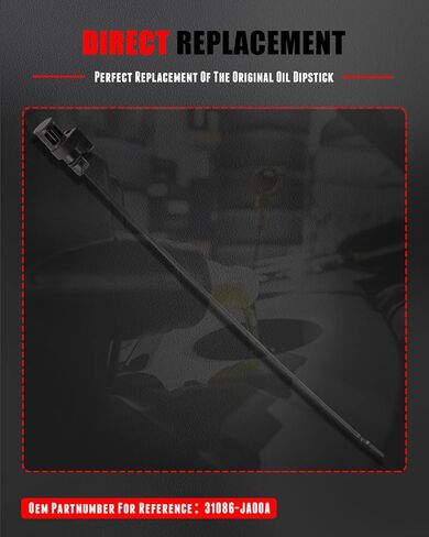 CCIYU Oil Dipstick 23.82" x 1.18" x 0.79" Oil Level Indicator For Nissan Maxima 2006-2022,For Nissan Murano 2006-2022,For Nissan Altima 2007-2022,For Nissan Quest 2007-2022,For Nissan Rogue 2013-2022 in Kuwait