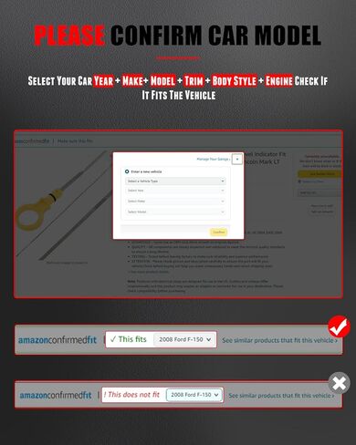 CCIYU Oil Dipstick 23.82" x 1.18" x 0.79" Oil Level Indicator For Nissan Maxima 2006-2022,For Nissan Murano 2006-2022,For Nissan Altima 2007-2022,For Nissan Quest 2007-2022,For Nissan Rogue 2013-2022 in Kuwait