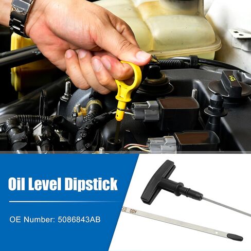 X AutoHaux 1 PCS زيت المحرك Dipstick زيت محرك مستوى السوائل ل Dodge لـ RAM 2500 LARAMIE SLT ST 5.9L L6 - DIESEL 2006 NO.5086843AB in Saudi Arabia