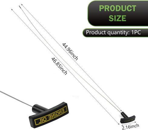 Engine Oil Level Dipstick Indicator, 3C3Z-6750-AA Oil Dip Stick Replacement, with Upper and Lower Levels Mark, Compatible with 03-06 Ford F-250 350 450 550 Excursion Super Duty 6.0L V8 (Black) in Saudi Arabia