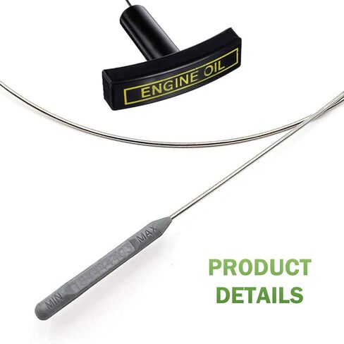 Engine Oil Level Dipstick Indicator, 3C3Z-6750-AA Oil Dip Stick Replacement, with Upper and Lower Levels Mark, Compatible with 03-06 Ford F-250 350 450 550 Excursion Super Duty 6.0L V8 (Black) in Saudi Arabia