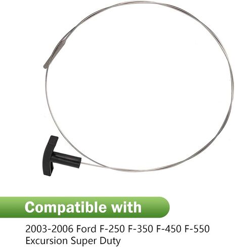 Engine Oil Level Dipstick Indicator, 3C3Z-6750-AA Oil Dip Stick Replacement, with Upper and Lower Levels Mark, Compatible with 03-06 Ford F-250 350 450 550 Excursion Super Duty 6.0L V8 (Black) in Saudi Arabia