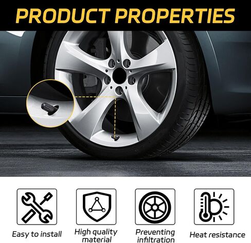 5PCS TPMS 20008 Tire Valve Stem, Rubber Snap-in Tubeless Tire Pressure Sensor Valve Stem ​Replacement Fits 0.453" Rim Holes, Compatible with Enclave Escalade Avalanche Sierra in Saudi Arabia