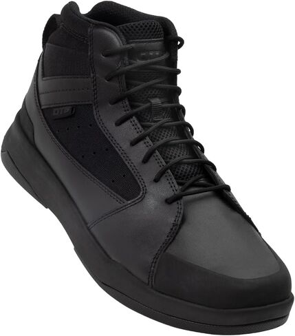 أحذية OTB T-Kool Mid Tactical Boots للرجال والنساء-أحذية قتالية خفيفة الوزن وذات تريرة مع نعل مقاومة للانزلاق ، حذاء الرجال المنخفض ، الأسود ، الجلود الأسود in Kuwait
