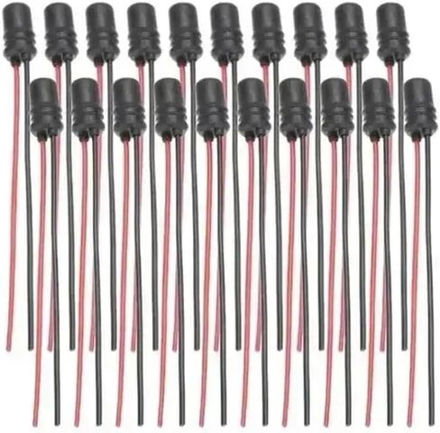 DC12V T10 W5W 147 SOCKET MARKER أداة مصباح مصباح الموصل اللمبة السلكية المطاطية الناعمة تسخير بقطع سيارة متوافقة in Saudi Arabia