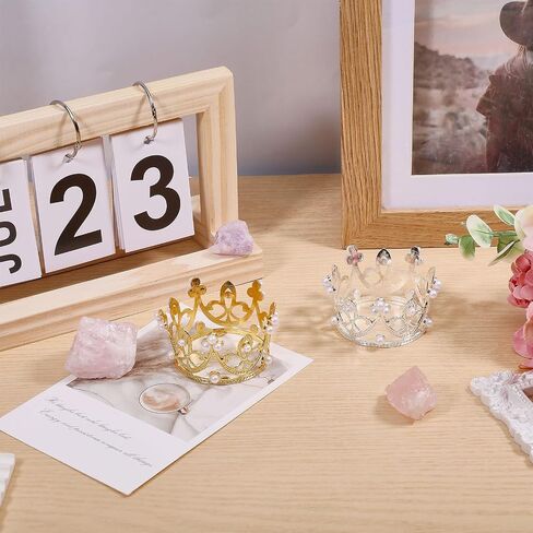 4Pcs Crystal Ball Display Stands Alloy Crown Rock Display Holder Sliver Gold Crystal Sphere Base Ideal for Abalone Shell Gemstone Balls Mineral Geode Home Decor in Saudi Arabia