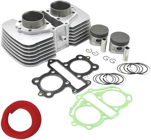 Bore 53mm دراجة نارية محرك أسطوانة كتلة مكبس مجموعة رنين ملائمة لـ CA250 CMX250 1996-2011 CMX250C REBEL250 1996-2015 in Saudi Arabia