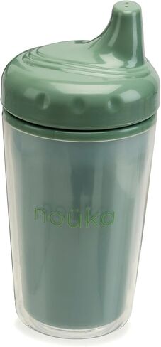 nouka Insulated Non-Spill Sippy Cup | Leak Proof and Easy Grip | Keeps Drinks Hot or Cold | Deep Ocean in Saudi Arabia