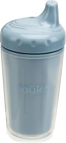 nouka Insulated Non-Spill Sippy Cup | Leak Proof and Easy Grip | Keeps Drinks Hot or Cold | Deep Ocean in Saudi Arabia