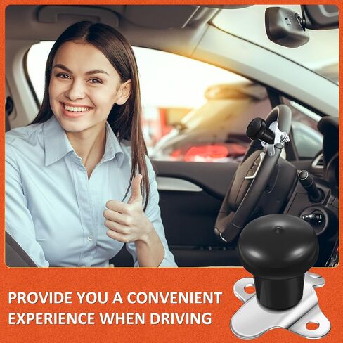 Tallew 3 Pcs Steering Wheel Spinner Knob Handle Suicide Handle Heavy Equipment Universal Spinner Knob for Tractor and More Trucks Boats Vehicles Car SUV in Saudi Arabia