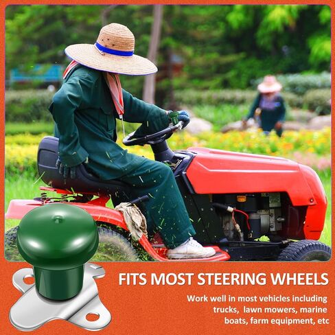Tallew 3 Pcs Steering Wheel Spinner Knob Handle Suicide Handle Heavy Equipment Universal Spinner Knob for Tractor and More Trucks Boats Vehicles Car SUV in Saudi Arabia