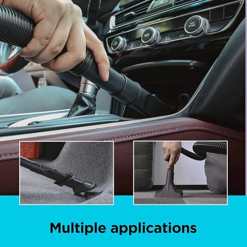 بلاك اند ديكر مكنسة كهربائية للمتجر الرطب/الجاف، سعة 3 جالون 4.0 ذروة حصان، مكنسة كهربائية محمولة مع ملحقات، مكنسة كهربائية للمنزل والحيوانات الأليفة والسيارة (BDXV18910P-3) in Kuwait