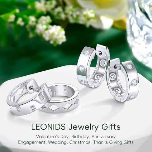 D Color VVS1 Clarity Moissanite Hoop Earrings for Women 14K Gold Plated 925 Sterling Silver Hoops Earring Hypoallergenic Small Moissanite Earrings Birthday Gift for Her in Saudi Arabia